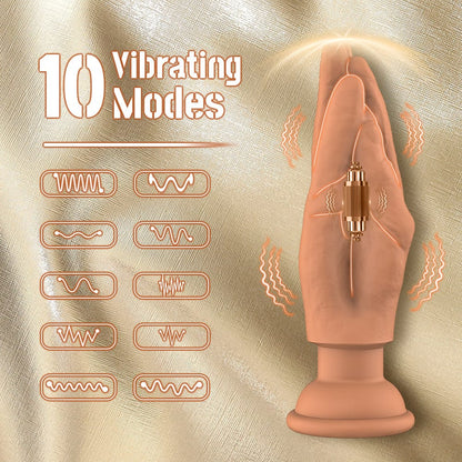 Finger Shaped Vibrating Anal Plug – 10 Modes, Suction Cup Base, Waterproof & Portable