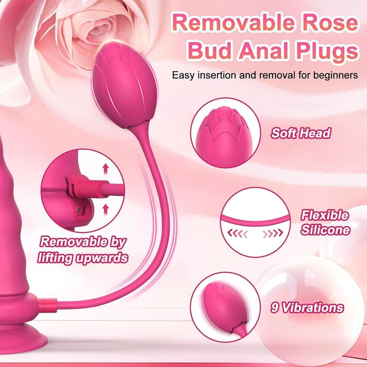 8.46'' Lesbians Silicone Vibrator Double Head Dildo Masturbation Vibrator