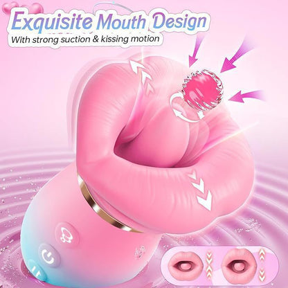Quusvik - Realistic Mouth Suction Vibrator | Multi-Frequency Licking & Suction | APP Controlled