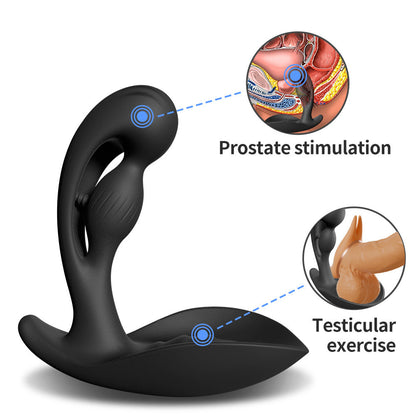 Quusvik Prostate Massager – 3 Motors, 10 Vibration Modes, Remote Control
