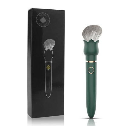 Discreet Makeup Brush Vibrator – 10 Frequency Rechargeable Mini Wand for On-the-Go Pleasure
