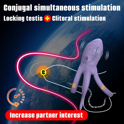 Octopus Lock Delayed Ejaculation Penis Ring Wireless APP