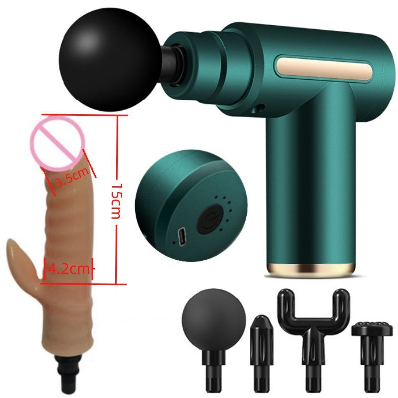 Quusvik - Massage Gun Modified Handheld Gun Head Massage Female Masturbator Penis Anal Vibrator