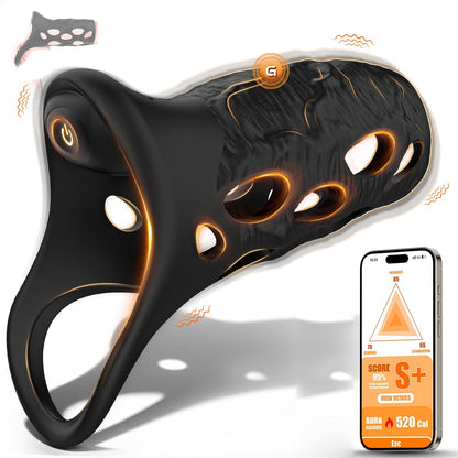 Quusvik – App-Controlled Dragon-Themed Penis Vibration Sleeve