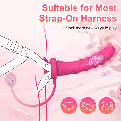 Lesbian Double-Head Vibrator – 9-Mode Silicone Dildo with App Remote Control