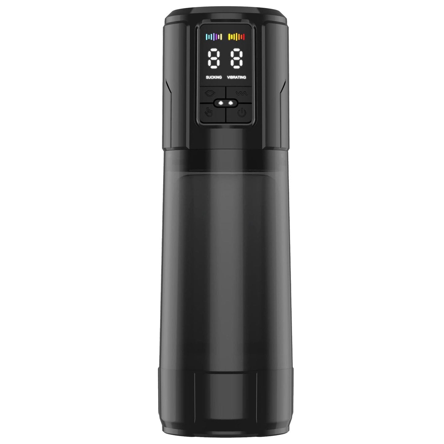 Quusvik 2-in-1 Auto Suction Male Masturbator – 9 Suction & 9 Vibration Modes, IPX7 Waterproof, LED Display, RGB Lights