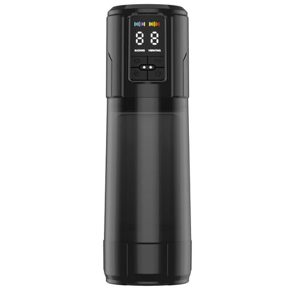 Quusvik 2-in-1 Auto Suction Male Masturbator – 9 Suction & 9 Vibration Modes, IPX7 Waterproof, LED Display, RGB Lights