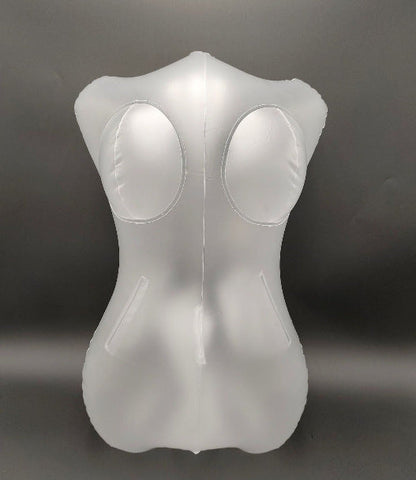 Quusvik - PVC Inflatable Female Half-Body Torso | Transparent Model | Waterproof
