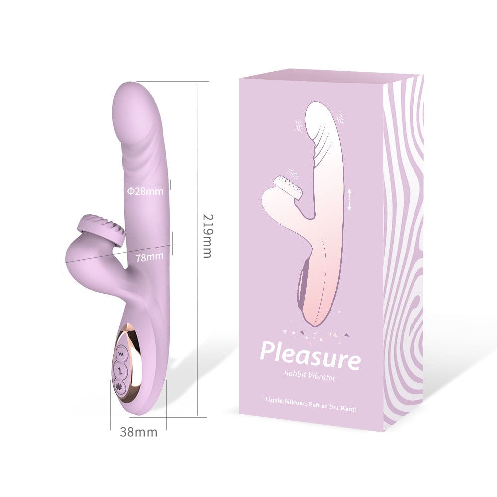 Quusvik Whirlwind G-Spot & Clitoral Vibrator – 3 Thrusting, 7 Vibration & 7 Rotation Modes, IPX6 Waterproof