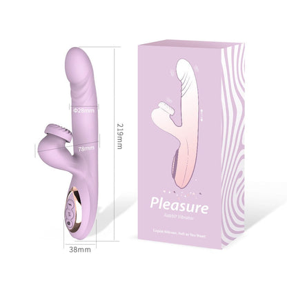 Quusvik Whirlwind G-Spot & Clitoral Vibrator – 3 Thrusting, 7 Vibration & 7 Rotation Modes, IPX6 Waterproof