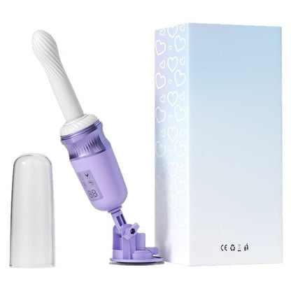 Quusvik - Pure Moon G-Spot Vibrator – 7 Thrusting & Heating Modes, APP Controlled Dildo Machine with Display & Suction Cup