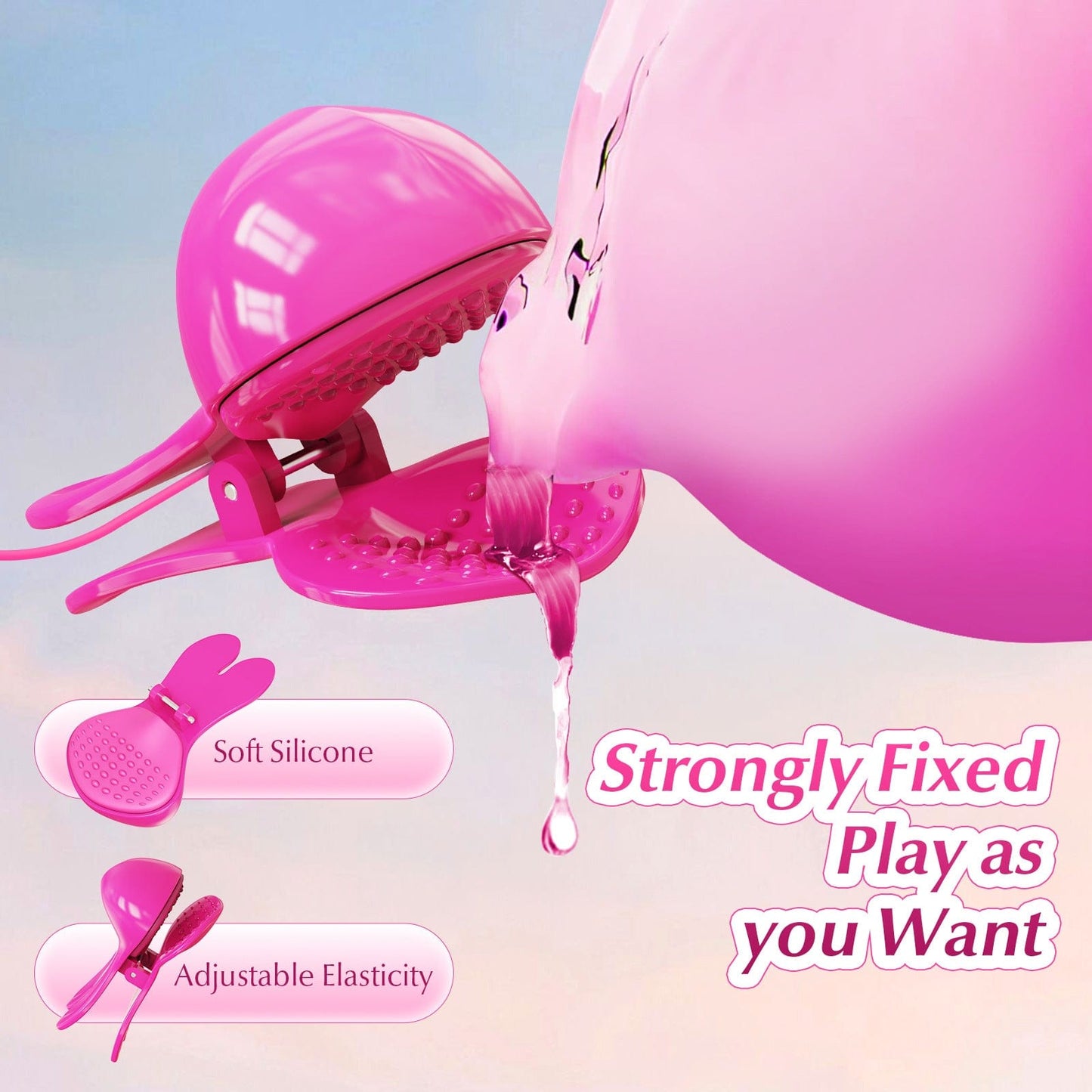 Quusvik Neck-Hanging Nipple Vibrator with APP Control for Couples