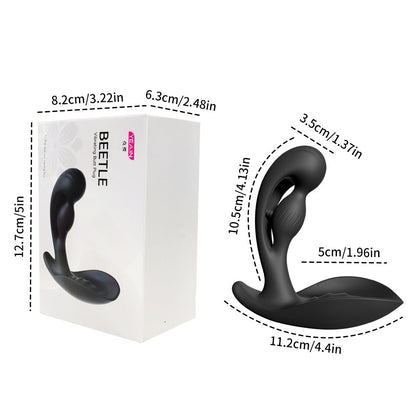 Quusvik Prostate Massager – 3 Motors, 10 Vibration Modes, Remote Control