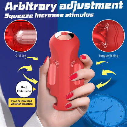 APP Control Male Trainer with Double Vibration & Locking Ring