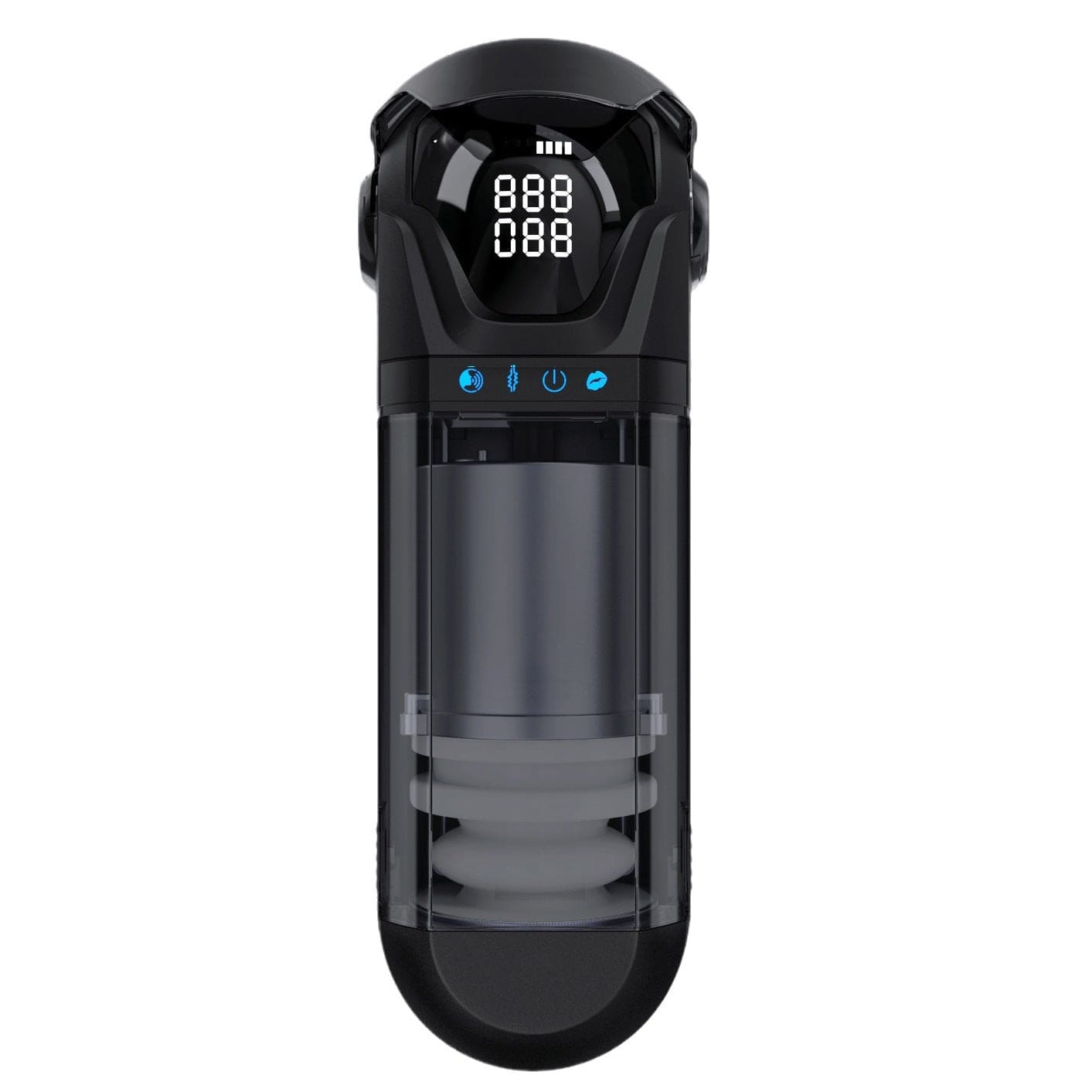 Quusvik Armor 3-in-1 Auto Suction Male Stroker – 9 Thrusting/Suction/Vibration Modes, 128-Texture Sleeve, LCD Display, App Control