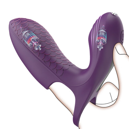 Upgraded 2-in-1 Double Vibration Finger Vibrator for G spot Clitoral Stimulation - Lurevibe