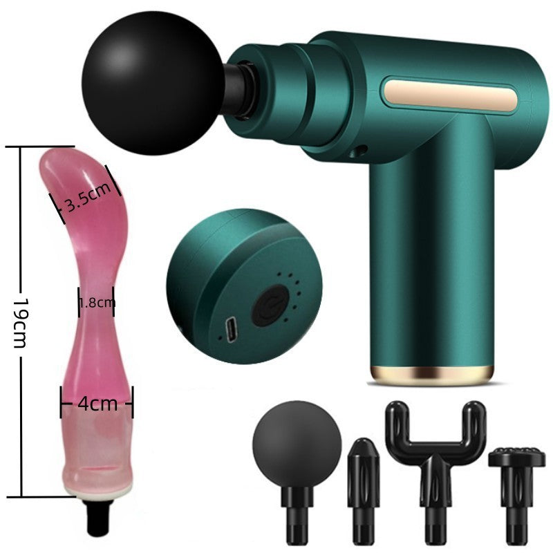 Quusvik - Massage Gun Modified Handheld Gun Head Massage Female Masturbator Penis Anal Vibrator