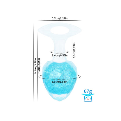 Quusvik Diamond Crystal Rainbow Butt Plug – 3 Sizes, Sensory Glass Beads, Discreet Wear, Body-Safe Silicone