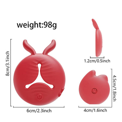 Quusvik Rabbit Vibrating Nipple Clamps - Smart App & Remote Control BDSM Toy