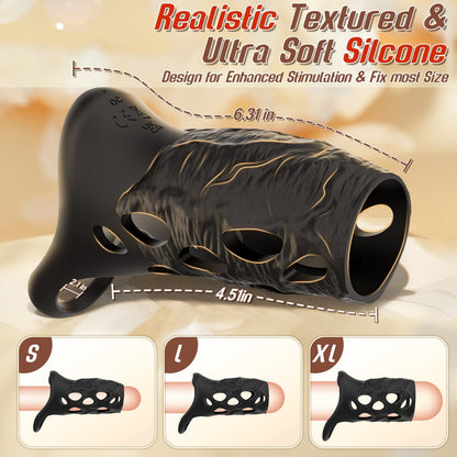 Quusvik – App-Controlled Dragon-Themed Penis Vibration Sleeve