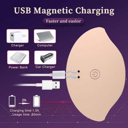 Quusvik Invisible Wearable Breast Vibrator with Remote Control