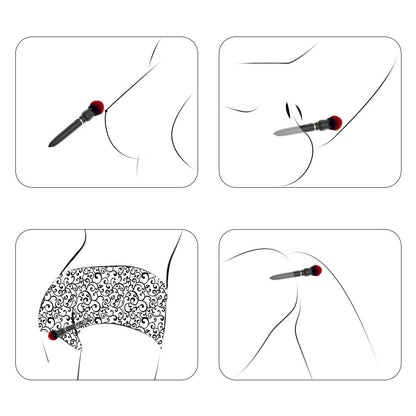 Discreet Makeup Brush Vibrator – 10 Frequency Rechargeable Mini Wand for On-the-Go Pleasure