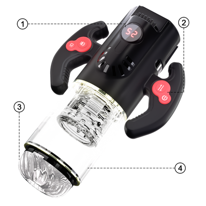 Quusvik Titanium Warrior Pro Sucking Rotating Thrusting Male Masturbator