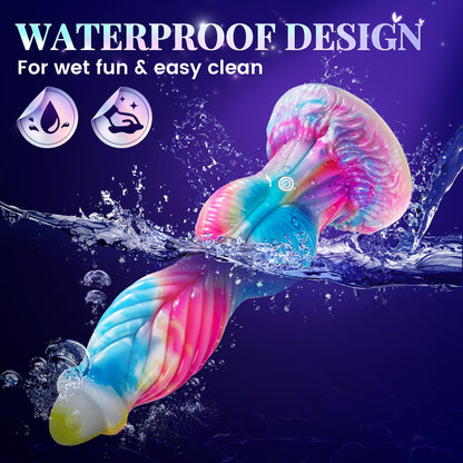 Phoenix 7 Stoßender, vibrierender Monsterdildo mit großem Saugnapf, 10,23 Zoll – Quusvik