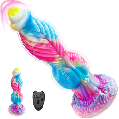 Phoenix 7 Stoßender, vibrierender Monsterdildo mit großem Saugnapf, 10,23 Zoll – Quusvik