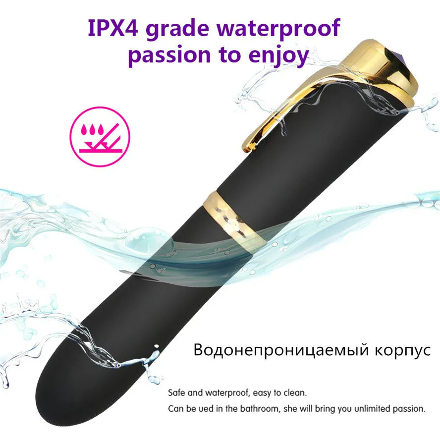 Quusvik - Massager 10 Speed Pen-shaped G-spot Vibrating Dildo Magic