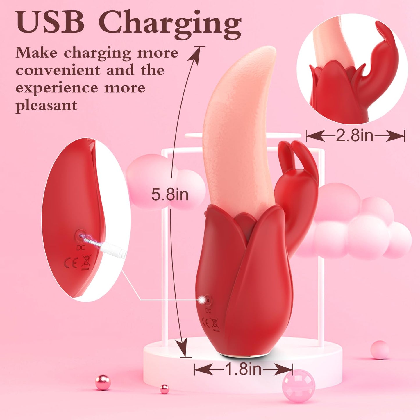 Quusvik - Rose Rabbit Vibrator for Women