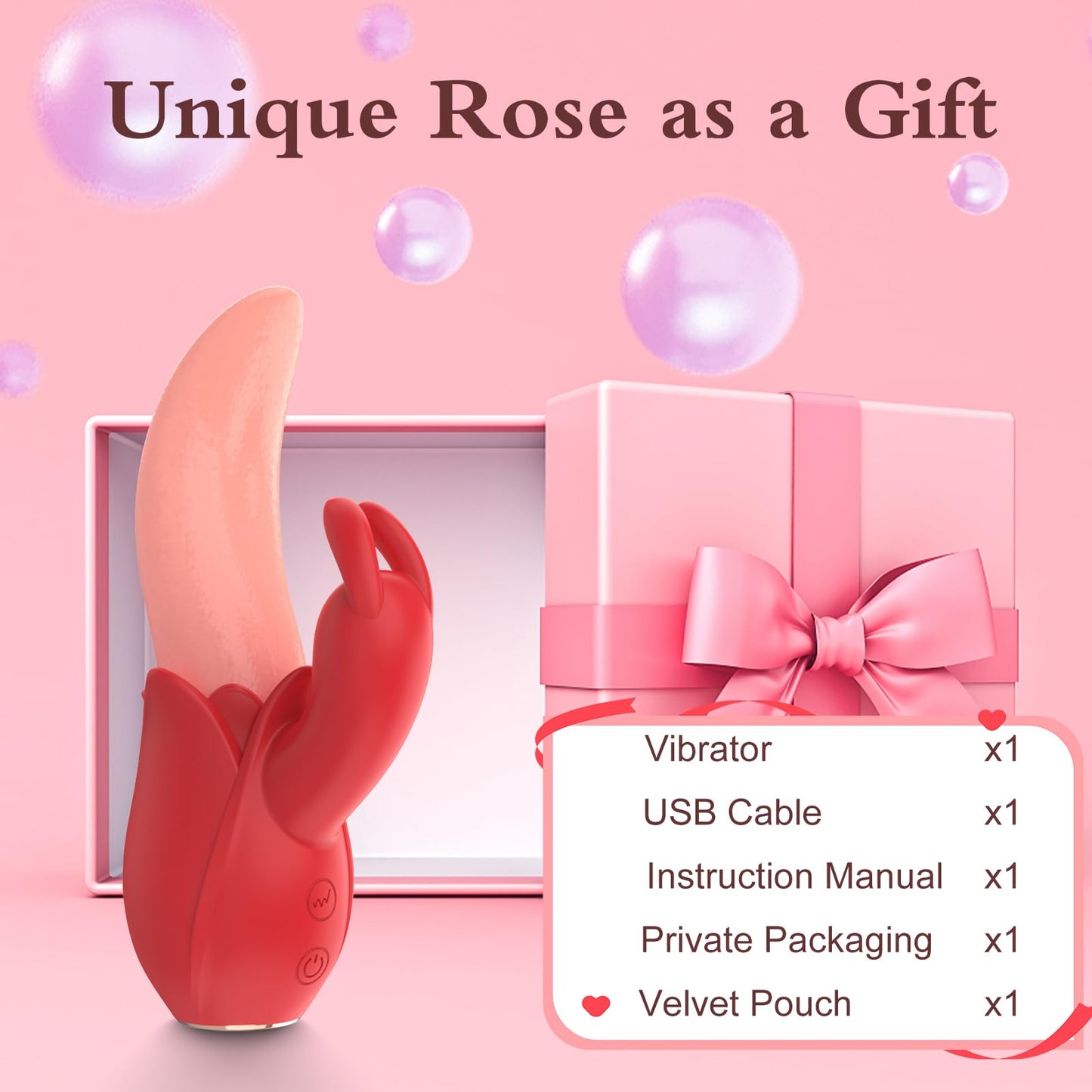 Quusvik - Rose Rabbit Vibrator for Women