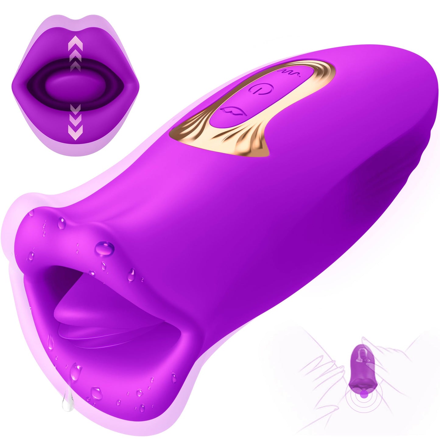 Quusvik - Rose Muncher 10 Biting & 10 Vibrating Modes Stimulate Nipple Clitoral Women Vibrator