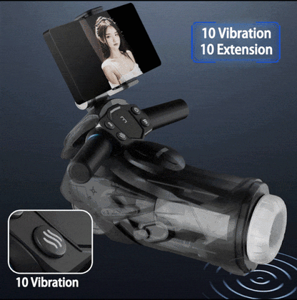 Quusvik Automatischer männlicher Masturbator mit 7 Stoß-, Vibrations- und Saugmodi, Bluetooth-Vagina, männlicher Masturbatorbecher, Sexspielzeug für Männer 