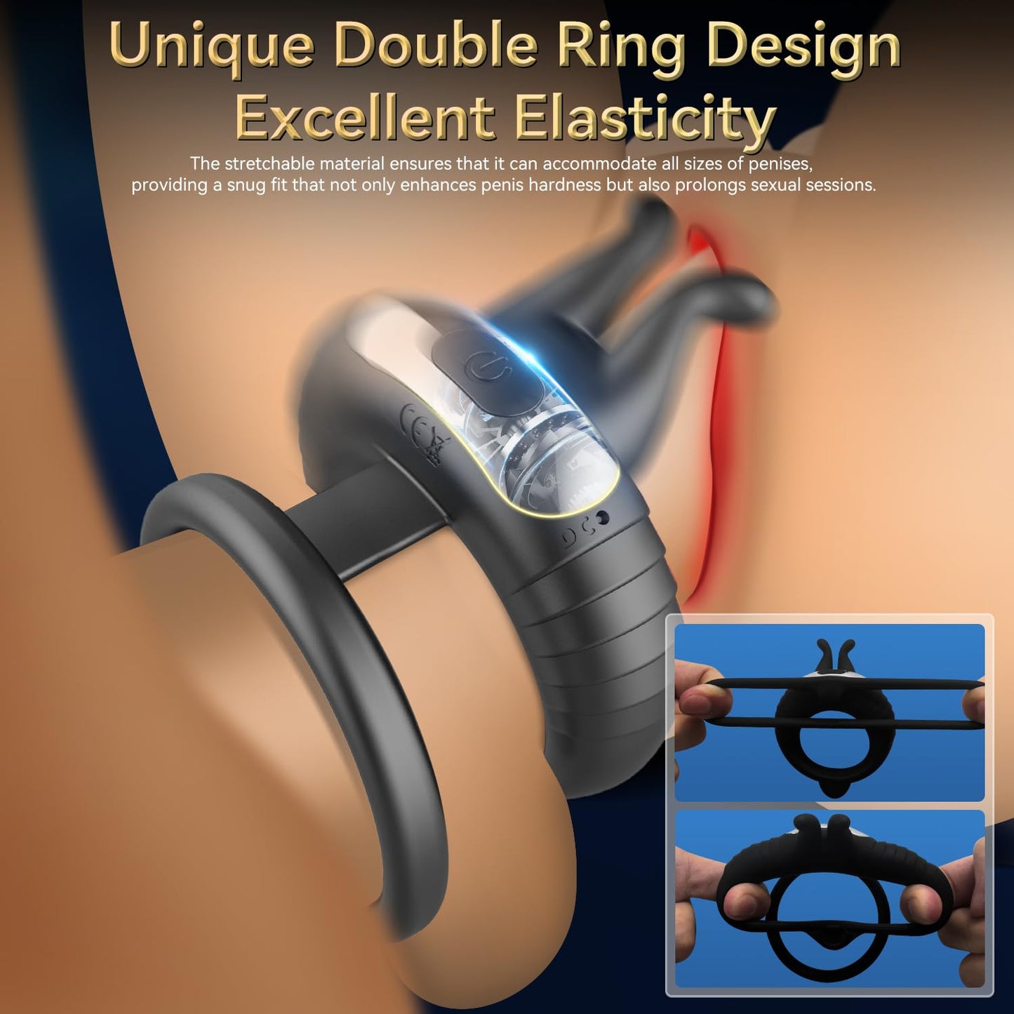 Quusvik - Bunny Ring IV Waterproof Male Sex Toys for Men Couples Cock Rings Adult Toys