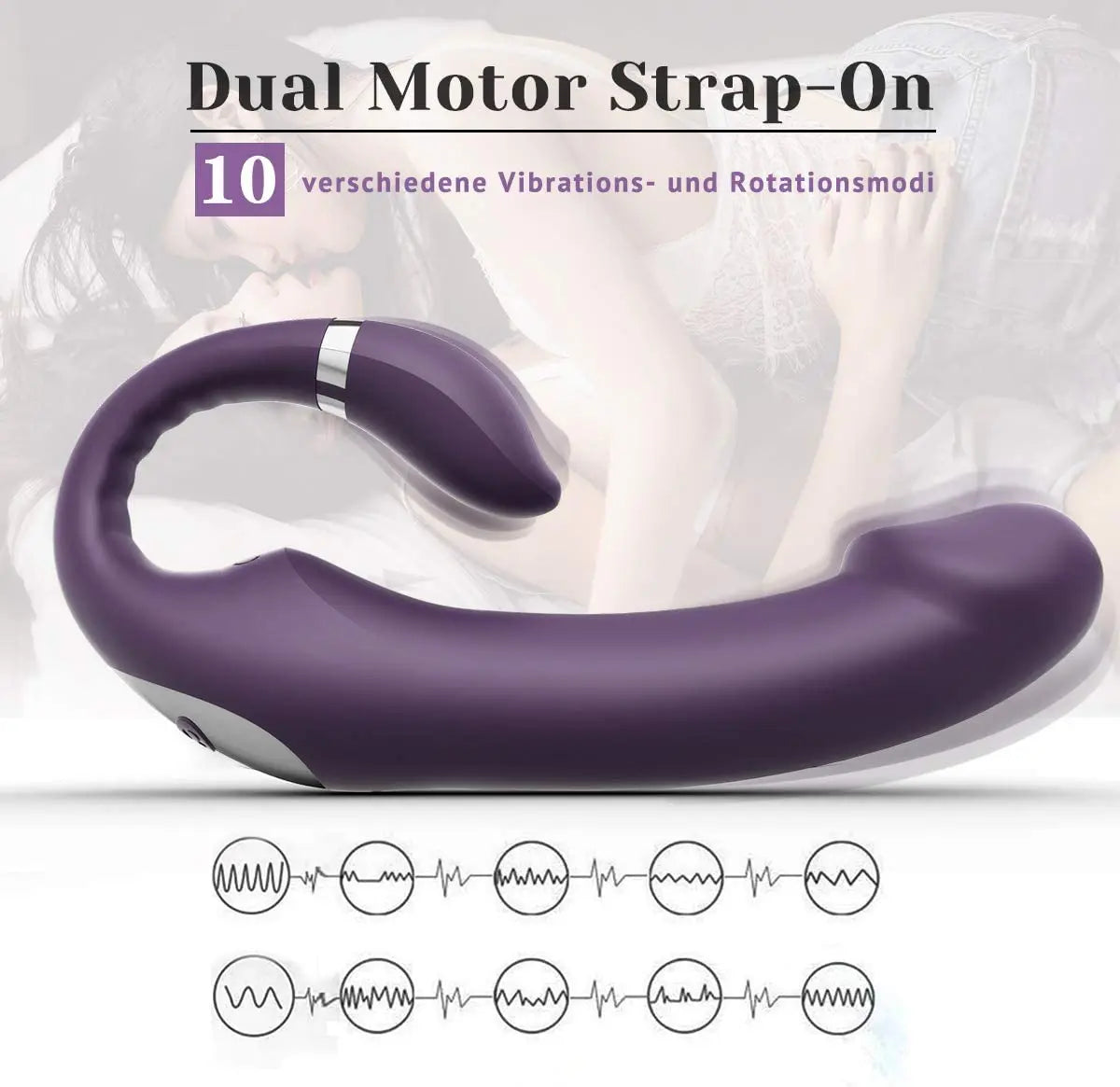 Quusvik-Magnetic Charging Dual Motor C-Type Button Vibrator Simulation Vibrator Female Masturbation Device - Quusvik