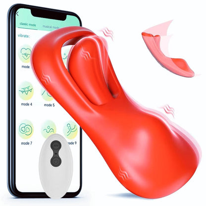 Quusvik Tongue Wearable Vibrator with Remote and APP Control