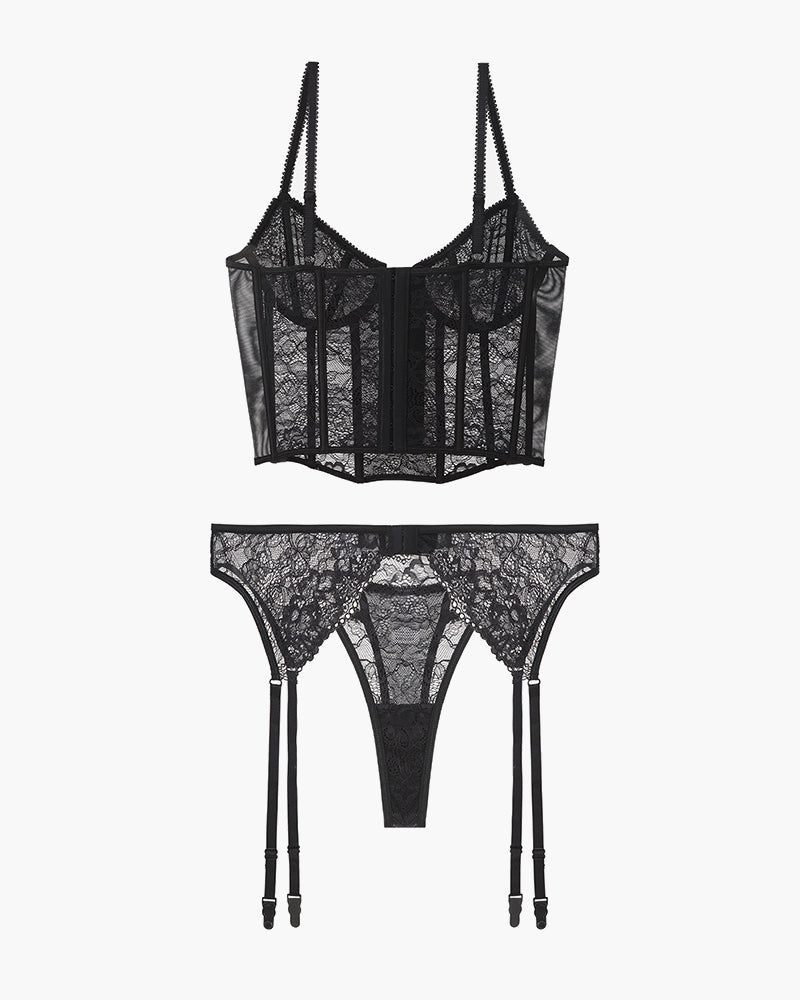 Push Up Corset Bra and Panty Sets