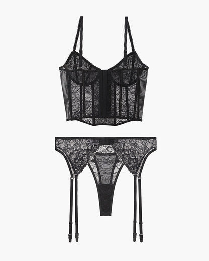 Push Up Corset Bra and Panty Sets