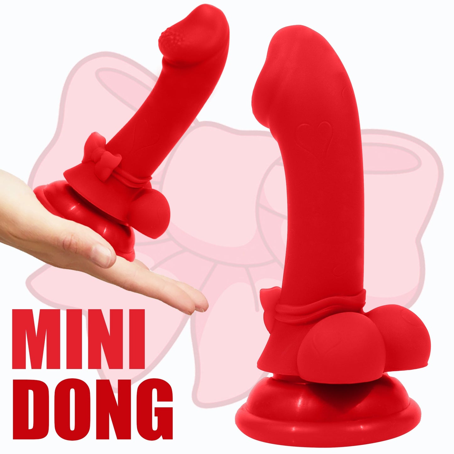 AIMITEX Mini Bowknot Cute Dildo Female Masturbator