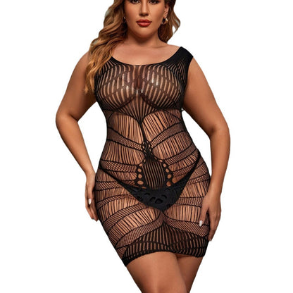 Sexy Free Jumpsuit Sheer Cutout Erotic Netting Wear