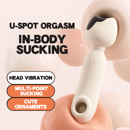 Mesanel Bosuck Cat Vibrator with Suction & Wand – Dual-Ended, Discreet, Quiet, Mood Light