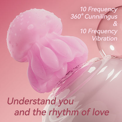 Luminous Jellyfish Vibrator – Rotating Tongue with Dual Stimulation