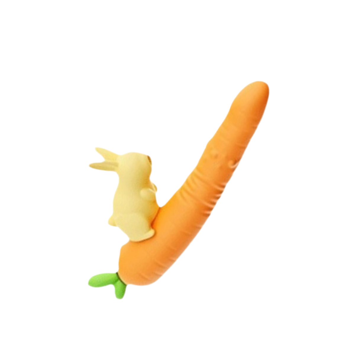 Cute Rabbit & Carrot Modular Suction & Heated Vibrating Wand Set