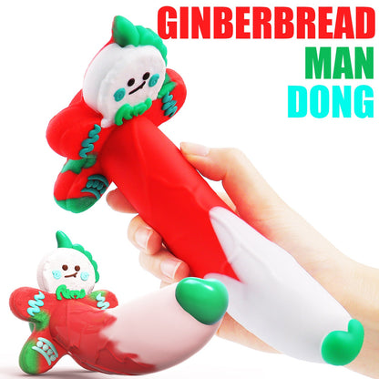 AIMITEX Gingerbread Man Dildo Suction Cup Manual Masturbator Quusvik AIMITEX Gingerbread Man Dildo Suction Cup Manual Masturbator Quusvik