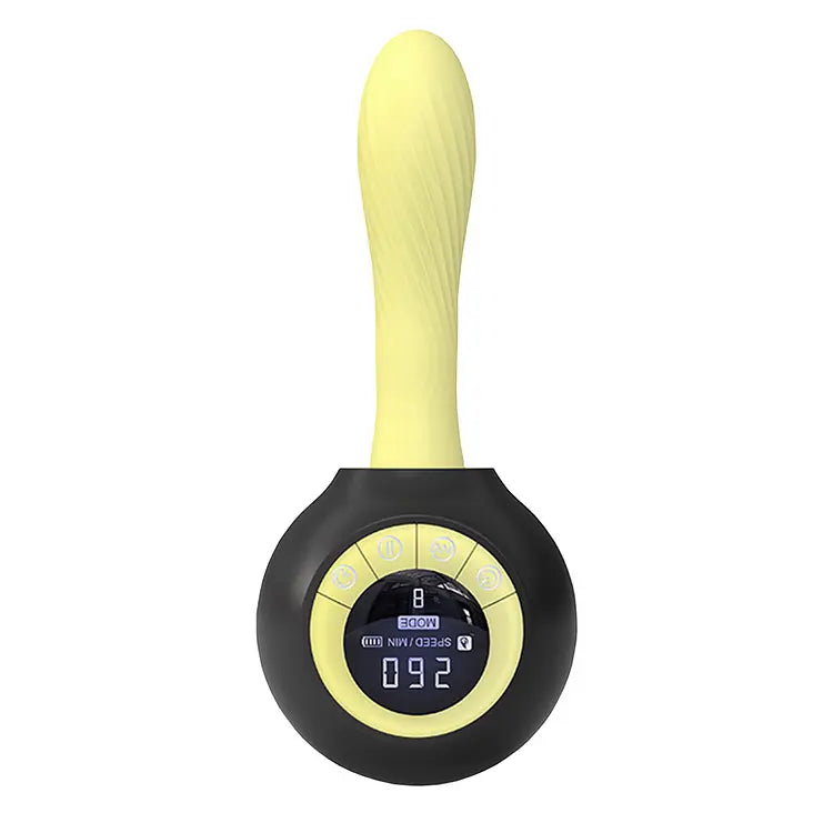 RemoteHeating Thrusting Sex Machine-yellow