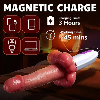 Quusvik 3-in-1 Pleasure Machine with Thrusting, Heating, and Vibration