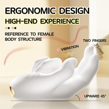 Golden Right Hand G-Spot Vibrator – Realistic Finger Flapping Clitoral Stimulator with Heating & 10 Vibration Modes