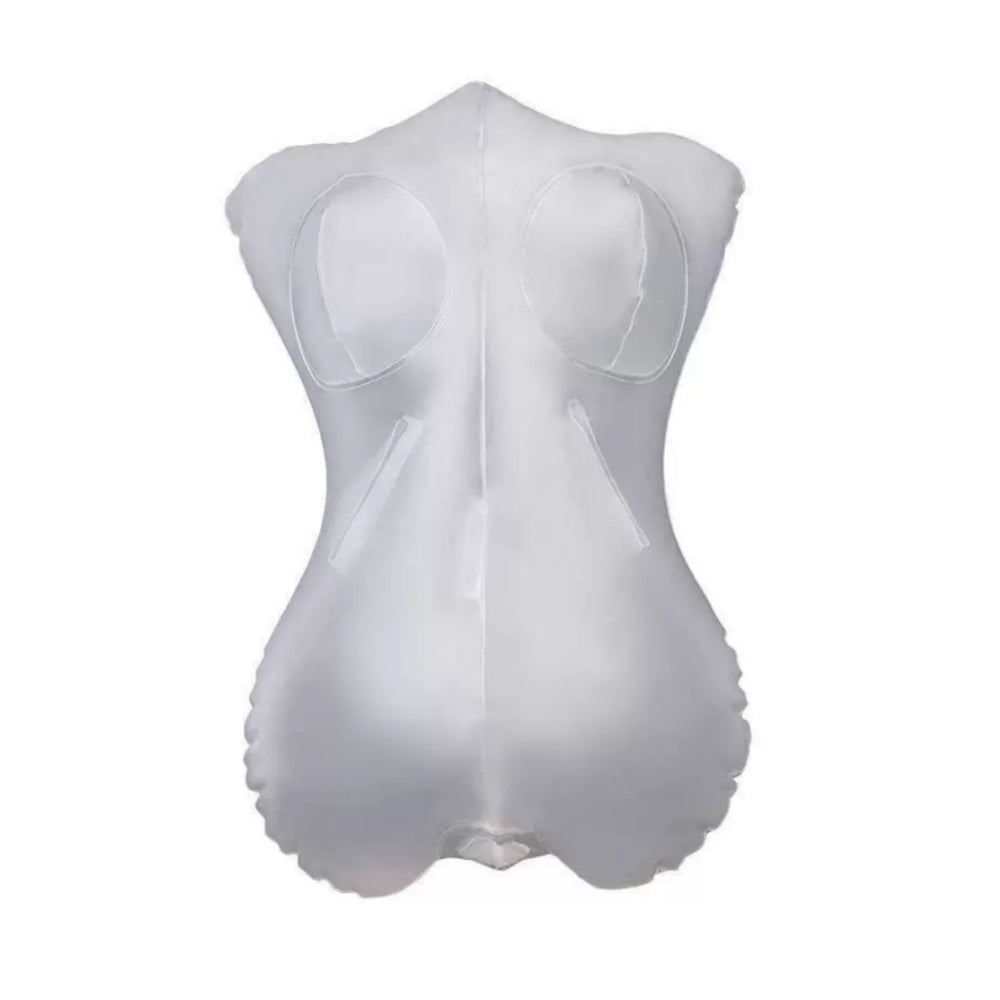 Quusvik - PVC Inflatable Female Half-Body Torso | Transparent Model | Waterproof