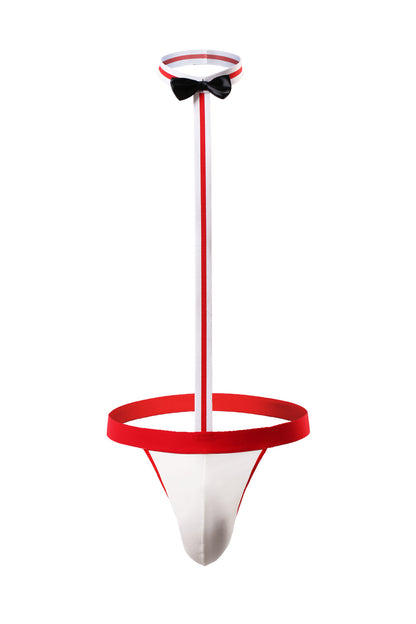 Sexy Men Suspender Thong Underwear with Adjustable Collar